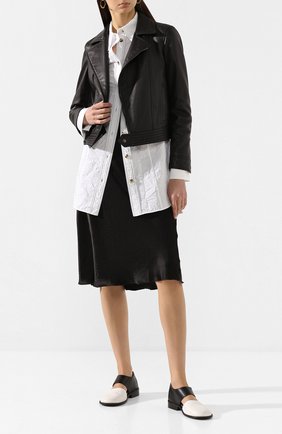 Женские кожаные туфли MARSELL черно-белого цвета по цене 41650 руб., арт. MW5807/PELLE V0L0NATA | Фото 2 Женские кожаные туфли MARSELL черно-белого цвета, арт. MW5807/PELLE V0L0NATA | Фото 2
