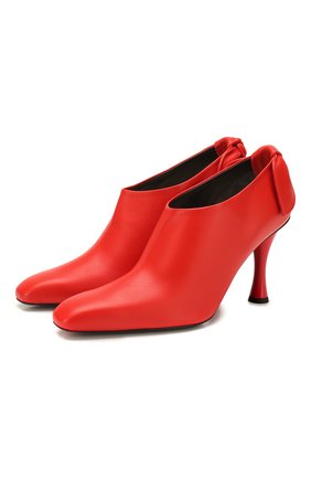 Женские кожаные ботильоны bow tie PROENZA SCHOULER красного цвета по цене 54000 руб., арт. PS34045A/11003 | Фото 1 Женские кожаные ботильоны bow tie PROENZA SCHOULER красного цвета, арт. PS34045A/11003 | Фото 1