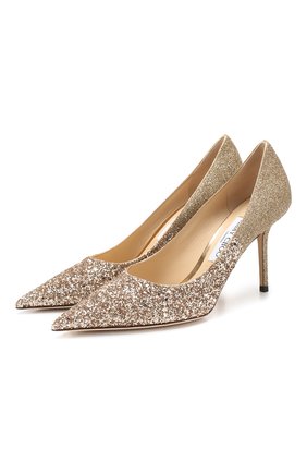 Женская туфли romy 85 JIMMY CHOO золотого цвета по цене 47600 руб., арт. L0VE 85/VLD | Фото 1 Женская туфли romy 85 JIMMY CHOO золотого цвета, арт. L0VE 85/VLD | Фото 1