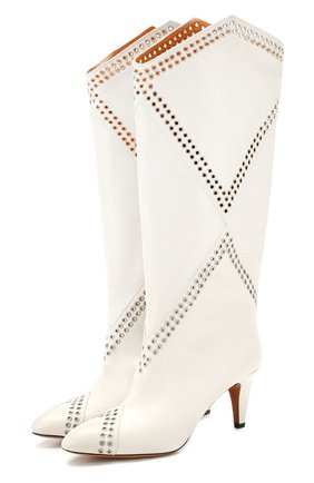 Женские кожаные сапоги lahia ISABEL MARANT белого цвета по цене 87600 руб., арт. LAHIA/BT0039-20P012S | Фото 1 Женские кожаные сапоги lahia ISABEL MARANT белого цвета, арт. LAHIA/BT0039-20P012S | Фото 1