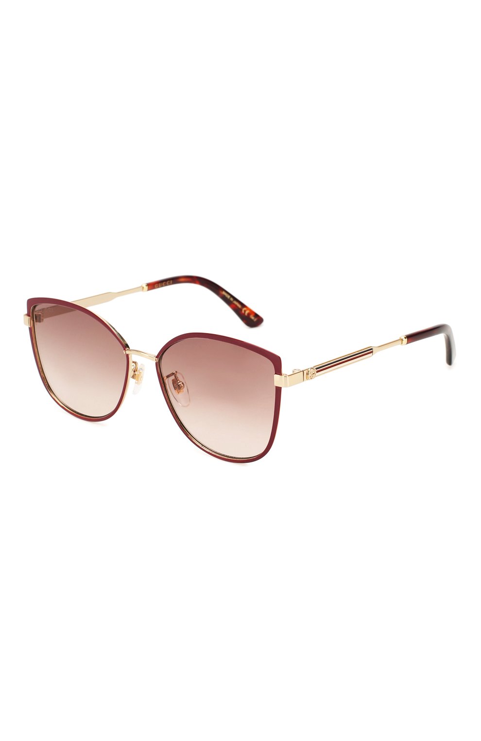 Женские солнцезащитные очки GUCCI красного цвета, арт. GG0589SK 004 | Фото 1