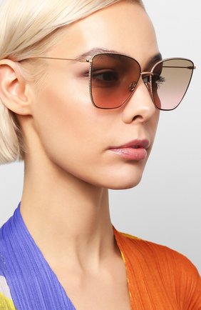 Женские солнцезащитные очки DIOR розового цвета по цене 33000 руб., арт. DI0RS0CIETY1 DDB | Фото 2 Женские солнцезащитные очки DIOR розового цвета, арт. DI0RS0CIETY1 DDB | Фото 2