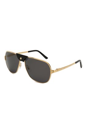 Мужские солнцезащитные очки CARTIER золотого цвета по цене 74150 руб., арт. CT0165 007 | Фото 1 Мужские солнцезащитные очки CARTIER золотого цвета, арт. CT0165 007 | Фото 1