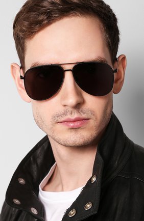 Женские солнцезащитные очки SAINT LAURENT черного цвета по цене 22400 руб., арт. CLASSIC 11 SLIM 002 | Фото 3 Женские солнцезащитные очки SAINT LAURENT черного цвета, арт. CLASSIC 11 SLIM 002 | Фото 3