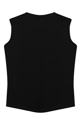 Детская хлопковая майка BALMAIN черного цвета по цене 13150 руб., арт. 6M8042/MX030/12-16 | Фото 2 Детская хлопковая майка BALMAIN черного цвета, арт. 6M8042/MX030/12-16 | Фото 2