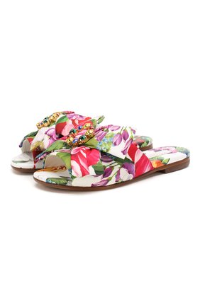 Детский шлепанцы DOLCE & GABBANA разноцветного цвета по цене 24300 руб., арт. D10943/AK872/24-28 | Фото 1 Детский шлепанцы DOLCE & GABBANA разноцветного цвета, арт. D10943/AK872/24-28 | Фото 1