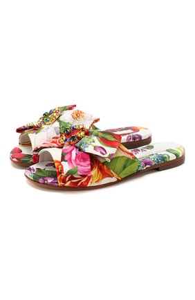 Детский шлепанцы DOLCE & GABBANA разноцветного цвета по цене 29700 руб., арт. D10943/AK872/37-39 | Фото 1 Детский шлепанцы DOLCE & GABBANA разноцветного цвета, арт. D10943/AK872/37-39 | Фото 1
