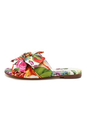 Детский шлепанцы DOLCE & GABBANA разноцветного цвета по цене 29700 руб., арт. D10943/AK872/37-39 | Фото 2 Детский шлепанцы DOLCE & GABBANA разноцветного цвета, арт. D10943/AK872/37-39 | Фото 2