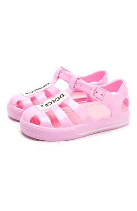 Детские босоножки DOLCE & GABBANA розового цвета по цене 8640 руб., арт. DN0115/AK498/19-28 | Фото 1 Детские босоножки DOLCE & GABBANA розового цвета, арт. DN0115/AK498/19-28 | Фото 1