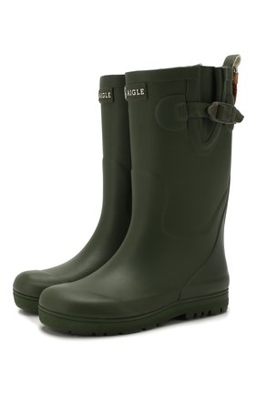 Детские резиновые сапоги AIGLE хаки цвета по цене 3310 руб., арт. 243373/W00DYP0P. | Фото 1 Детские резиновые сапоги AIGLE хаки цвета, арт. 243373/W00DYP0P. | Фото 1