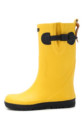 Детские сапоги резиновые AIGLE желтого цвета по цене 3310 руб., арт. 2433P3/W00DYP0P. | Фото 2 Детские сапоги резиновые AIGLE желтого цвета, арт. 2433P3/W00DYP0P. | Фото 2