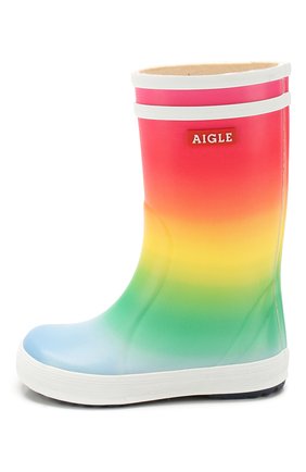 Детские сапоги резиновые AIGLE разноцветного цвета по цене 3365 руб., арт. 2500P3/L0LLY P0P KID | Фото 2 Детские сапоги резиновые AIGLE разноцветного цвета, арт. 2500P3/L0LLY P0P KID | Фото 2