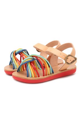 Детские кожаные босоножки ANCIENT GREEK SANDALS разноцветного цвета по цене 13550 руб., арт. LITTLE EVA S0FT/BRIGHT MIX | Фото 1 Детские кожаные босоножки ANCIENT GREEK SANDALS разноцветного цвета, арт. LITTLE EVA S0FT/BRIGHT MIX | Фото 1 (Материал внутренний: Натуральная кожа; Материал внешний: Кожа)