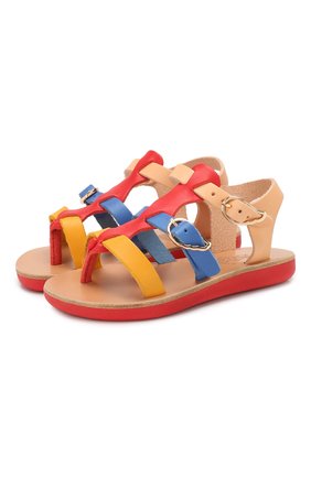Детские кожаные босоножки ANCIENT GREEK SANDALS разноцветного цвета по цене 13100 руб., арт. LITTLE GRACE KELLY S0FT/BRIGHT MIX | Фото 1 Детские кожаные босоножки ANCIENT GREEK SANDALS разноцветного цвета, арт. LITTLE GRACE KELLY S0FT/BRIGHT MIX | Фото 1 (Материал внутренний: Натуральная кожа; Материал внешний: Кожа)