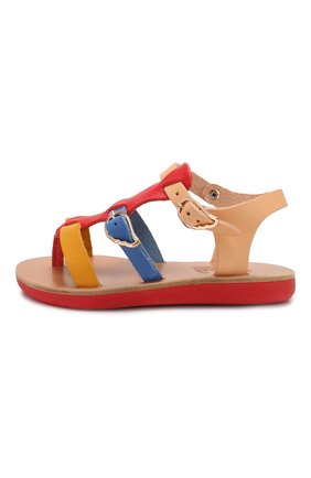 Детские кожаные босоножки ANCIENT GREEK SANDALS разноцветного цвета по цене 13100 руб., арт. LITTLE GRACE KELLY S0FT/BRIGHT MIX | Фото 2 Детские кожаные босоножки ANCIENT GREEK SANDALS разноцветного цвета, арт. LITTLE GRACE KELLY S0FT/BRIGHT MIX | Фото 2 (Материал внутренний: Натуральная кожа; Материал внешний: Кожа)