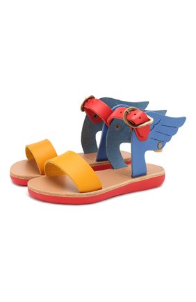 Детские кожаные босоножки ANCIENT GREEK SANDALS разноцветного цвета по цене 12100 руб., арт. LITTLE IKARIA S0FT/BRIGHT MIX | Фото 1 Детские кожаные босоножки ANCIENT GREEK SANDALS разноцветного цвета, арт. LITTLE IKARIA S0FT/BRIGHT MIX | Фото 1 (Материал внутренний: Натуральная кожа; Материал внешний: Кожа)