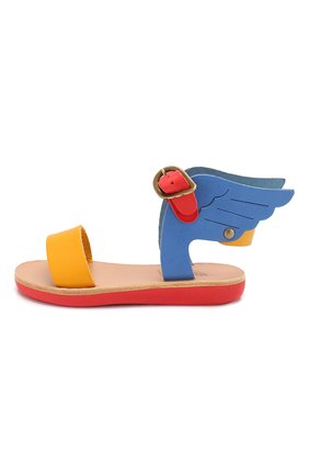 Детские кожаные босоножки ANCIENT GREEK SANDALS разноцветного цвета по цене 12100 руб., арт. LITTLE IKARIA S0FT/BRIGHT MIX | Фото 2 Детские кожаные босоножки ANCIENT GREEK SANDALS разноцветного цвета, арт. LITTLE IKARIA S0FT/BRIGHT MIX | Фото 2 (Материал внутренний: Натуральная кожа; Материал внешний: Кожа)