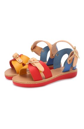 Детские кожаные босоножки ANCIENT GREEK SANDALS разноцветного цвета по цене 13100 руб., арт. LITTLE VASS0 S0FT/BRIGHT MIX | Фото 1 Детские кожаные босоножки ANCIENT GREEK SANDALS разноцветного цвета, арт. LITTLE VASS0 S0FT/BRIGHT MIX | Фото 1 (Материал внутренний: Натуральная кожа; Материал внешний: Кожа)