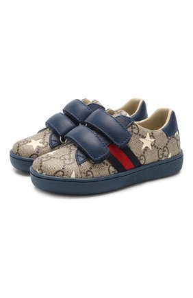 Детские кеды GUCCI синего цвета по цене 21050 руб., арт. 463088/HYY30 | Фото 1 Детские кеды GUCCI синего цвета, арт. 463088/HYY30 | Фото 1