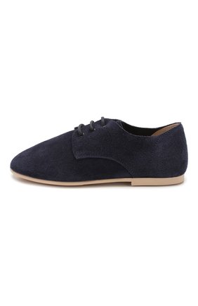 Детские замшевые дерби EMPORIO ARMANI синего цвета по цене 16500 руб., арт. XYC004/X0C04/28-34 | Фото 2 Детские замшевые дерби EMPORIO ARMANI синего цвета, арт. XYC004/X0C04/28-34 | Фото 2