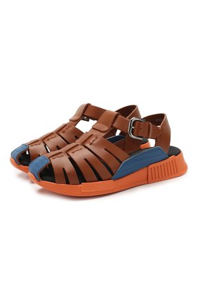 Детские кожаные сандалии DOLCE & GABBANA коричневого цвета по цене 18350 руб., арт. DA0910/A1048/29-36 | Фото 1 Детские кожаные сандалии DOLCE & GABBANA коричневого цвета, арт. DA0910/A1048/29-36 | Фото 1