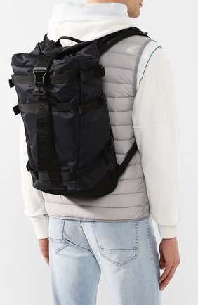 Мужской текстильный рюкзак MONCLER черного цвета по цене 58200 руб., арт. F1-09A-5A703-10-02SB1 | Фото 2 Мужской текстильный рюкзак MONCLER черного цвета, арт. F1-09A-5A703-10-02SB1 | Фото 2