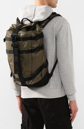 Мужской текстильный рюкзак MONCLER хаки цвета по цене 58200 руб., арт. F1-09A-5A703-10-02SB1 | Фото 2 Мужской текстильный рюкзак MONCLER хаки цвета, арт. F1-09A-5A703-10-02SB1 | Фото 2