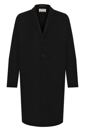 Мужской шерстяное пальто ACNE STUDIOS черного цвета по цене 89950 руб., арт. B90195/M | Фото 1 Мужской шерстяное пальто ACNE STUDIOS черного цвета, арт. B90195/M | Фото 1