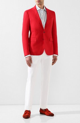 Мужской льняной пиджак RALPH LAUREN красного цвета по цене 132500 руб., арт. 798800235 | Фото 2 Мужской льняной пиджак RALPH LAUREN красного цвета, арт. 798800235 | Фото 2