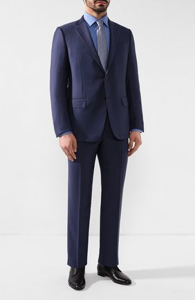 Мужской кожаные дерби SANTONI черного цвета по цене 44500 руб., арт. MCKE16956LA1NGTQN01 | Фото 2 Мужской кожаные дерби SANTONI черного цвета, арт. MCKE16956LA1NGTQN01 | Фото 2