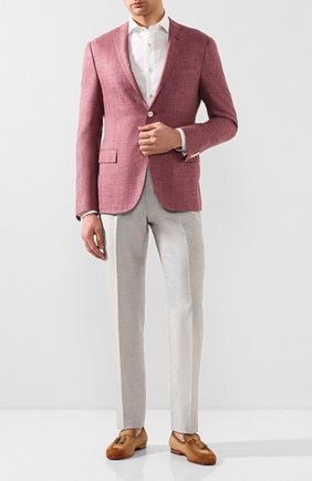 Мужские замшевые лоферы SANTONI светло-коричневого цвета по цене 69950 руб., арт. MCNC16465SA3SRVLE62 | Фото 2 Мужские замшевые лоферы SANTONI светло-коричневого цвета, арт. MCNC16465SA3SRVLE62 | Фото 2