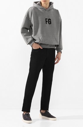 Мужские замшевые кеды FEAR OF GOD серого цвета по цене 35100 руб., арт. C000-7000/SUE | Фото 2 Мужские замшевые кеды FEAR OF GOD серого цвета, арт. C000-7000/SUE | Фото 2