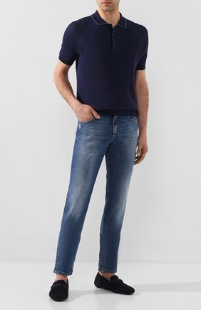 Мужские замшевые мокасины CORNELIANI синего цвета по цене 22700 руб., арт. 85TM52-0120924 | Фото 2 Мужские замшевые мокасины CORNELIANI синего цвета, арт. 85TM52-0120924 | Фото 2