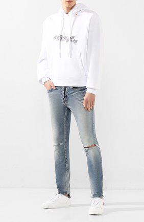 Мужские кожаные кеды maple gym DSQUARED2 белого цвета по цене 30750 руб., арт. SNM0111 01500360 | Фото 2 Мужские кожаные кеды maple gym DSQUARED2 белого цвета, арт. SNM0111 01500360 | Фото 2