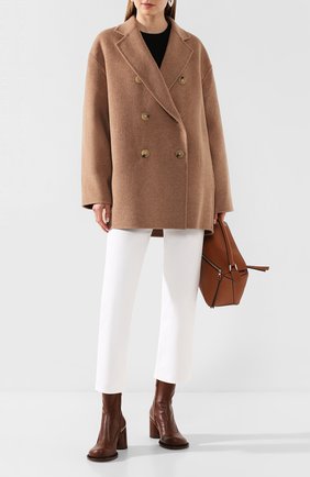 Женское шерстяное пальто ACNE STUDIOS бежевого цвета по цене 85050 руб., арт. A90187/W | Фото 2 Женское шерстяное пальто ACNE STUDIOS бежевого цвета, арт. A90187/W | Фото 2