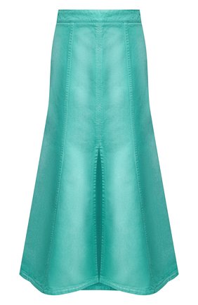 Женская джинсовая юбка KENZO бирюзового цвета по цене 29450 руб., арт. FA52JU2536ES | Фото 1 Женская джинсовая юбка KENZO бирюзового цвета, арт. FA52JU2536ES | Фото 1