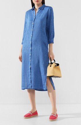 Женские замшевые эспадрильи KENZO фуксия цвета по цене 15600 руб., арт. FA52ES170L56 | Фото 2 Женские замшевые эспадрильи KENZO фуксия цвета, арт. FA52ES170L56 | Фото 2