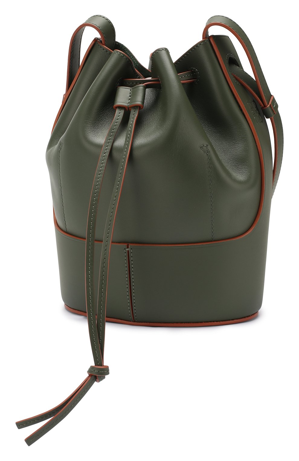 Женская сумка balloon small LOEWE хаки цвета по цене 165500 руб., арт. 326.75AC31 | Фото 3 Женская сумка balloon small LOEWE хаки цвета, арт. 326.75AC31 | Фото 3 (Сумки-технические: Сумки через плечо; Материал: Натуральная кожа; Ремень/цепочка: На ремешке; Размер: small)