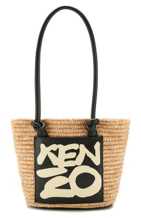 Женская сумка basket KENZO кремвого цвета по цене 24300 руб., арт. FA52SA500B09 | Фото 1 Женская сумка basket KENZO кремвого цвета, арт. FA52SA500B09 | Фото 1
