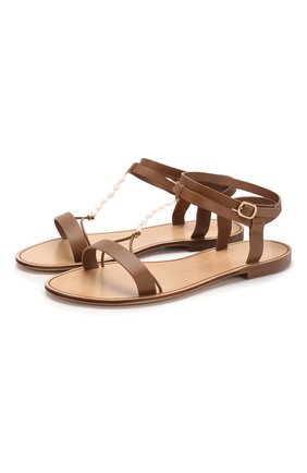 Женские кожаные сандалии SANTONI коричневого цвета по цене 37550 руб., арт. WHRS58541HI1TNC0M40 | Фото 1 Женские кожаные сандалии SANTONI коричневого цвета, арт. WHRS58541HI1TNC0M40 | Фото 1