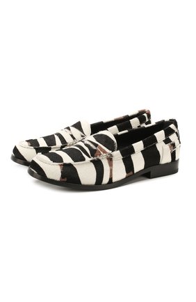 Женские кожаные пенни-лоферы TOD’S черно-белого цвета по цене 47300 руб., арт. XXW16C000110NZ | Фото 1 Женские кожаные пенни-лоферы TOD’S черно-белого цвета, арт. XXW16C000110NZ | Фото 1