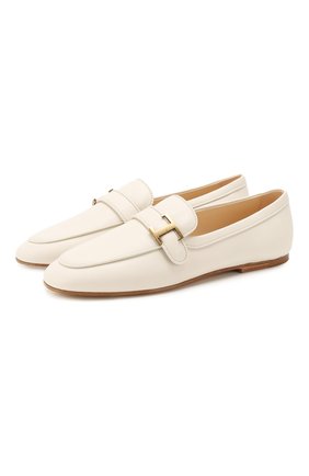 Женские кожаные лоферы TOD’S белого цвета по цене 39000 руб., арт. XXW79A0CX60MID | Фото 1 Женские кожаные лоферы TOD’S белого цвета, арт. XXW79A0CX60MID | Фото 1