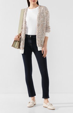 Женские кожаные лоферы TOD’S белого цвета по цене 39000 руб., арт. XXW79A0CX60MID | Фото 2 Женские кожаные лоферы TOD’S белого цвета, арт. XXW79A0CX60MID | Фото 2