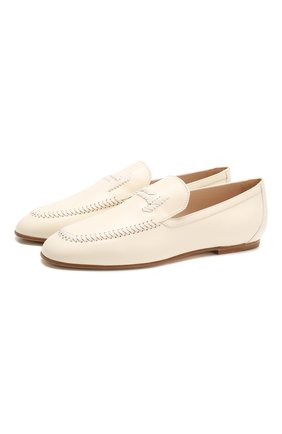 Женские кожаные лоферы TOD’S белого цвета по цене 37900 руб., арт. XXW79A0C030G0C | Фото 1 Женские кожаные лоферы TOD’S белого цвета, арт. XXW79A0C030G0C | Фото 1