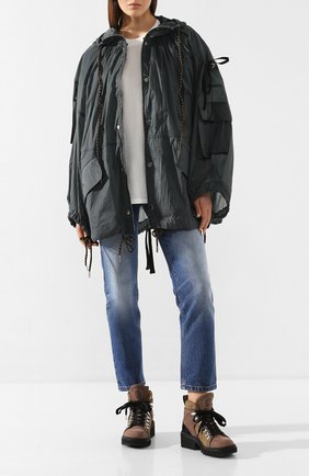 Женская куртка 2 moncler 1952 MONCLER GENIUS темно-серого цвета по цене 119000 руб., арт. F1-094-1B504-80-C0450 | Фото 2 Женская куртка 2 moncler 1952 MONCLER GENIUS темно-серого цвета, арт. F1-094-1B504-80-C0450 | Фото 2