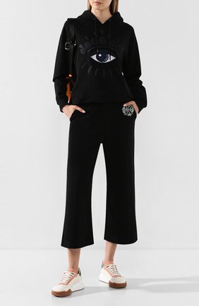 Женская хлопковое худи KENZO черного цвета по цене 32500 руб., арт. FA52SW7724XM | Фото 2 Женская хлопковое худи KENZO черного цвета, арт. FA52SW7724XM | Фото 2