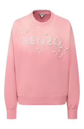 Женский хлопковый свитшот KENZO розового цвета по цене 35950 руб., арт. FA52SW611959 | Фото 1 Женский хлопковый свитшот KENZO розового цвета, арт. FA52SW611959 | Фото 1