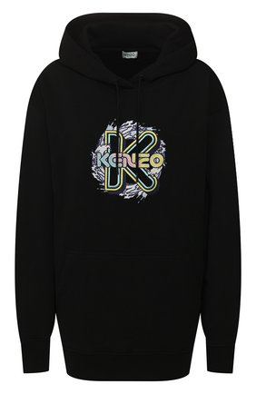 Женская хлопковое худи KENZO черного цвета по цене 26900 руб., арт. FA52SW963962 | Фото 1 Женская хлопковое худи KENZO черного цвета, арт. FA52SW963962 | Фото 1