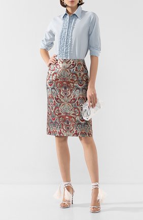 Женская юбка DRIES VAN NOTEN синего цвета по цене 47500 руб., арт. 201-10802-9367 | Фото 2 Женская юбка DRIES VAN NOTEN синего цвета, арт. 201-10802-9367 | Фото 2