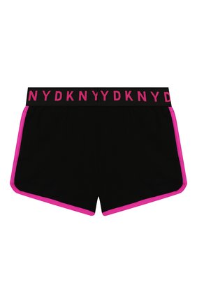 Детские шорты DKNY черного цвета по цене 5960 руб., арт. D34986/09B SS20 | Фото 2 Детские шорты DKNY черного цвета, арт. D34986/09B SS20 | Фото 2
